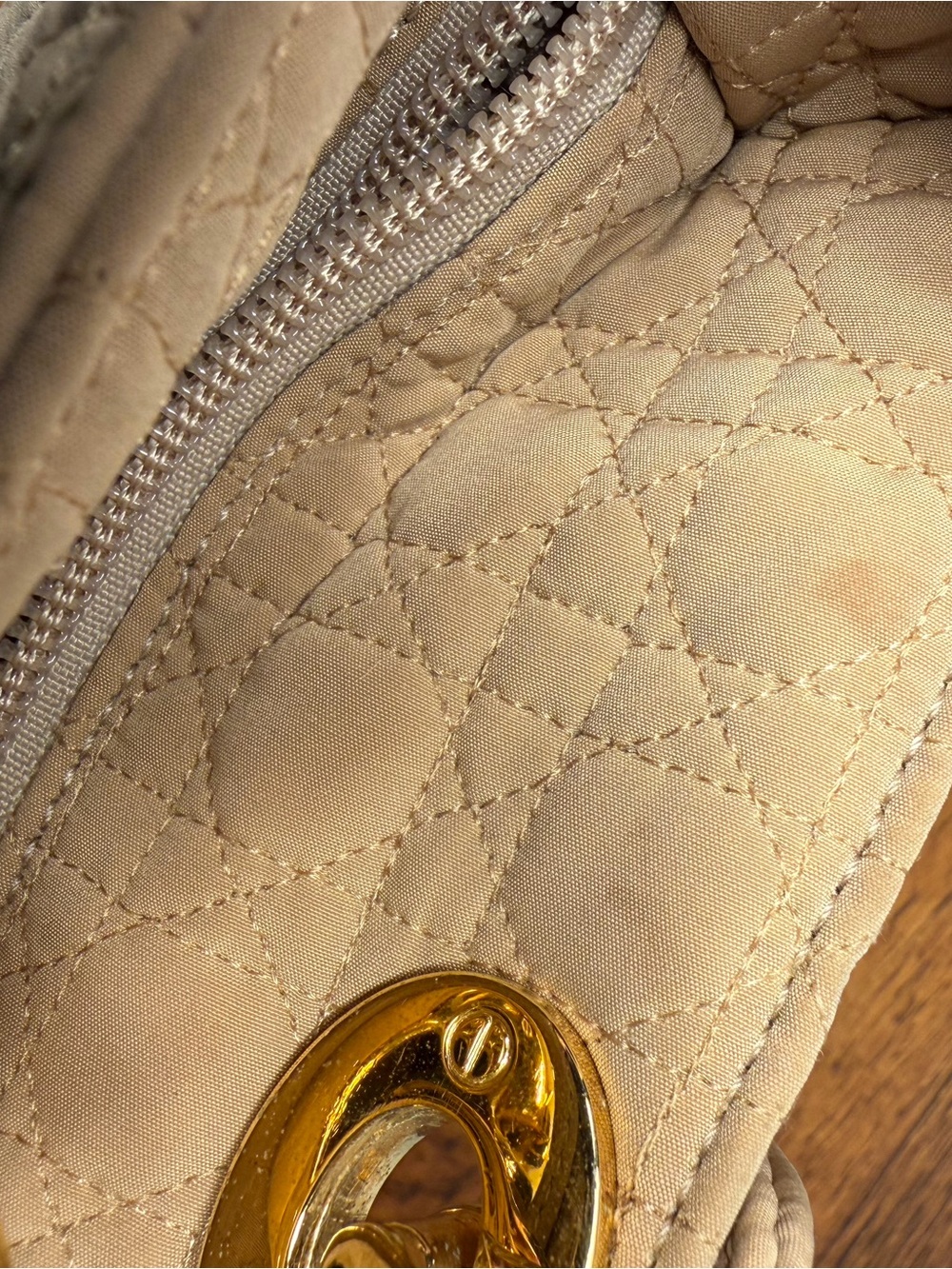 Lady Dior Medium Cannage Bag with Gold-Tone Hardware with COA - Picture 14 of 16
